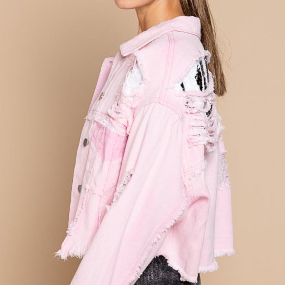 Love Denim Jacket - Candy Pink - Picture 10 of 15